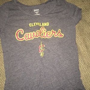 Maroon gray and gold Cleveland Cavaliers T-shirt